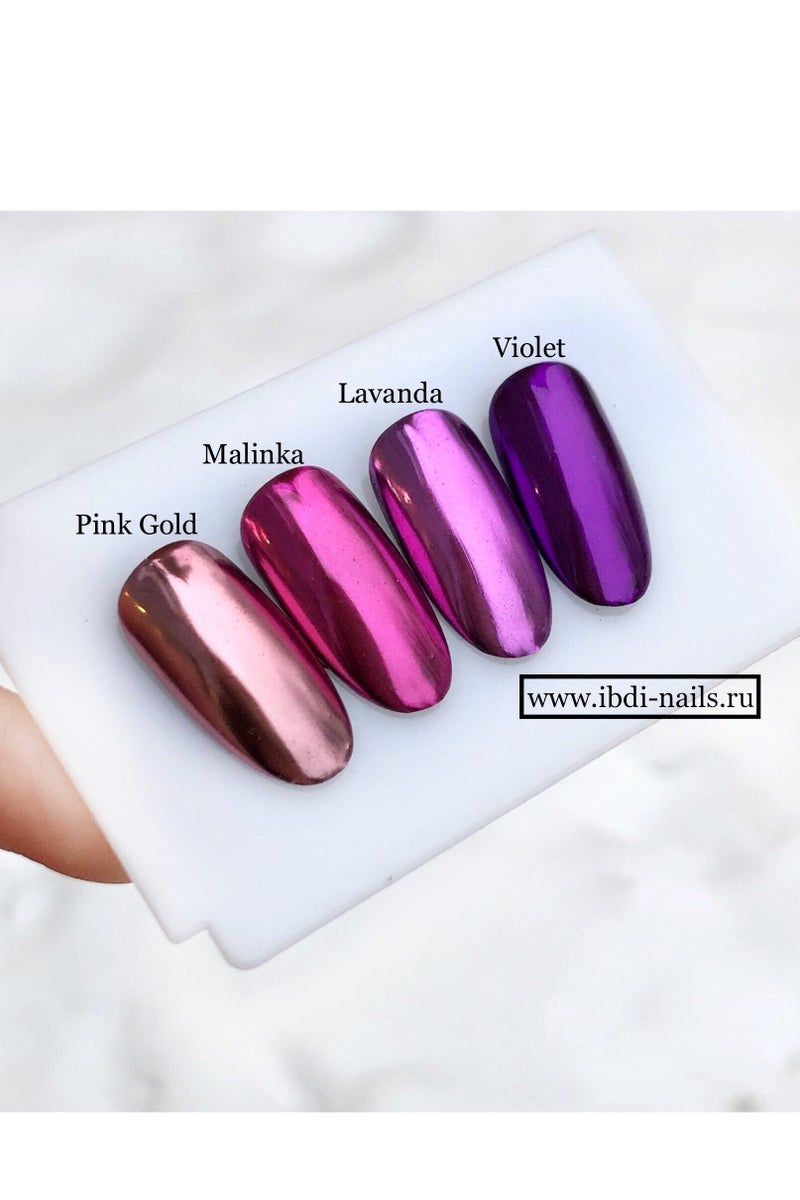 أظافر إبدي بودرة كروم للأظافر وردي PINK GOLD - Image 1