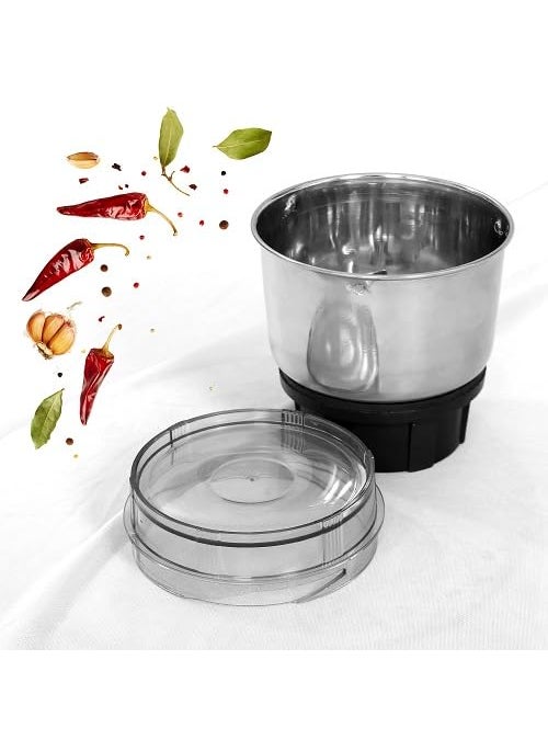 Generic SHREE GOPINATHJI CREATION Mini ABS Stainless Steel MixerKitchen Pure Full Copper Winding Motor With Folding Jarleakproof Jars with secure lidsMixer Grinder Chutney JarMixer Grinder1A  - Image 3