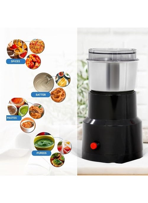 Generic SHREE GOPINATHJI CREATION Mini ABS Stainless Steel MixerKitchen Pure Full Copper Winding Motor With Folding Jarleakproof Jars with secure lidsMixer Grinder Chutney JarMixer Grinder1A  - Image 2