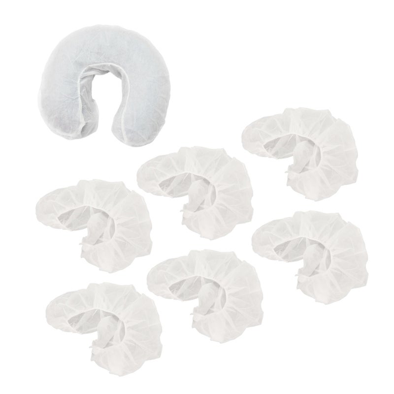 50pcs Beauty Salon Headrest Covers U Shaped Disposable Elastic Face Rest Pillow Covers - Image 3