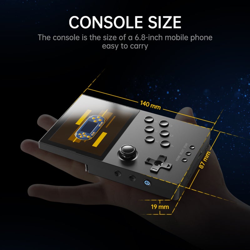 Handheld Game Console Portable Game Player Built-in 3800 Games 3.5-inch IPS Screen 3.5mm Headphone Jack 3000mAh Rechargeable Battery - Image 3