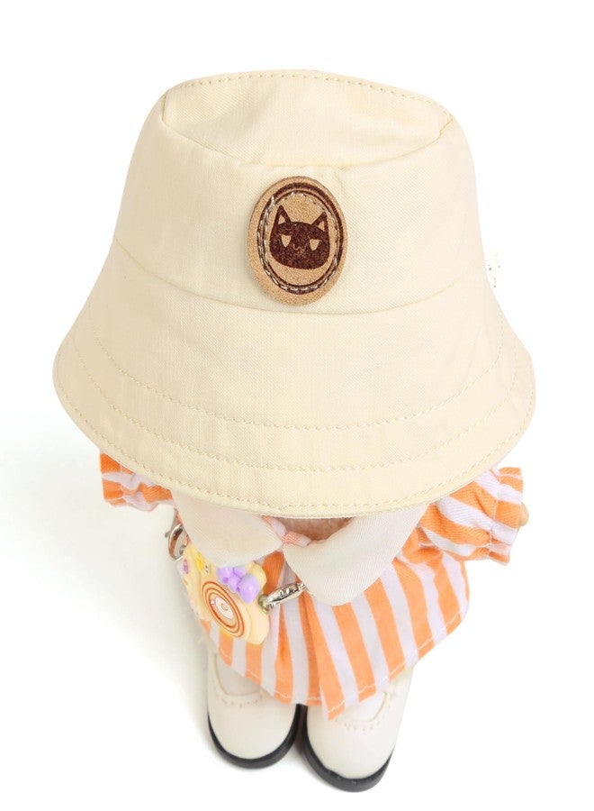 CHICHO 17cm Doll Clothes for Labubu - Kawaii Clown Style Set - Doll's Hat & Doll's Clothing & Doll's Shoes & Camera, Cute Doll Outfit with Accessories for Display, Collectors, Gift - Orange (NO Dolls) - Image 2
