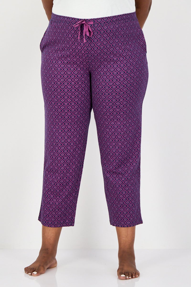 zivame Women Allover Print Pull On Pyjama Bottom, Multicolor - Image 1