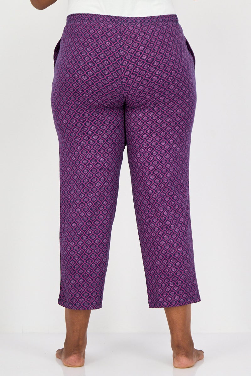 zivame Women Allover Print Pull On Pyjama Bottom, Multicolor - Image 2