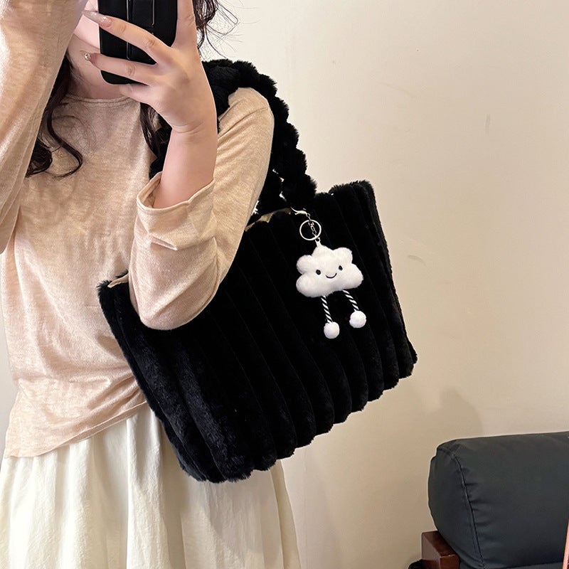 Stuffed Bag Fashion Casual Large Capacity Handbag Casual Commuting Shoulder Bag Tote Women'S Bag - Image 3