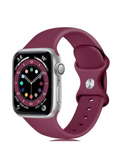 Generic Sport Band For Apple Watch Ultra Bands 49mm 45mm 44mm 42mm, Soft Silicone Wristband Replacement Strap with Classic Clasp for iWatch Series 9 Ultra2 SE 8 7 6 5 4 3 2 1 for Women Men  - Image 1