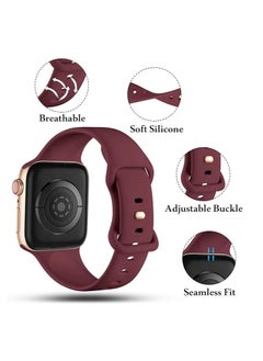 Generic Sport Band For Apple Watch Ultra Bands 49mm 45mm 44mm 42mm, Soft Silicone Wristband Replacement Strap with Classic Clasp for iWatch Series 9 Ultra2 SE 8 7 6 5 4 3 2 1 for Women Men  - Image 2