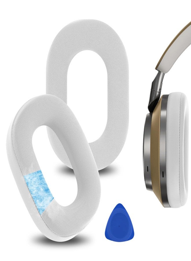 Geekria Sport Cooling-Gel Replacement Compatible Ear Pads for Bowers & Wilkins Px8, Px7S2 (Do Not Fit Px7, Px7S2e) Headphones, Ear Cushions (White) - Image 1