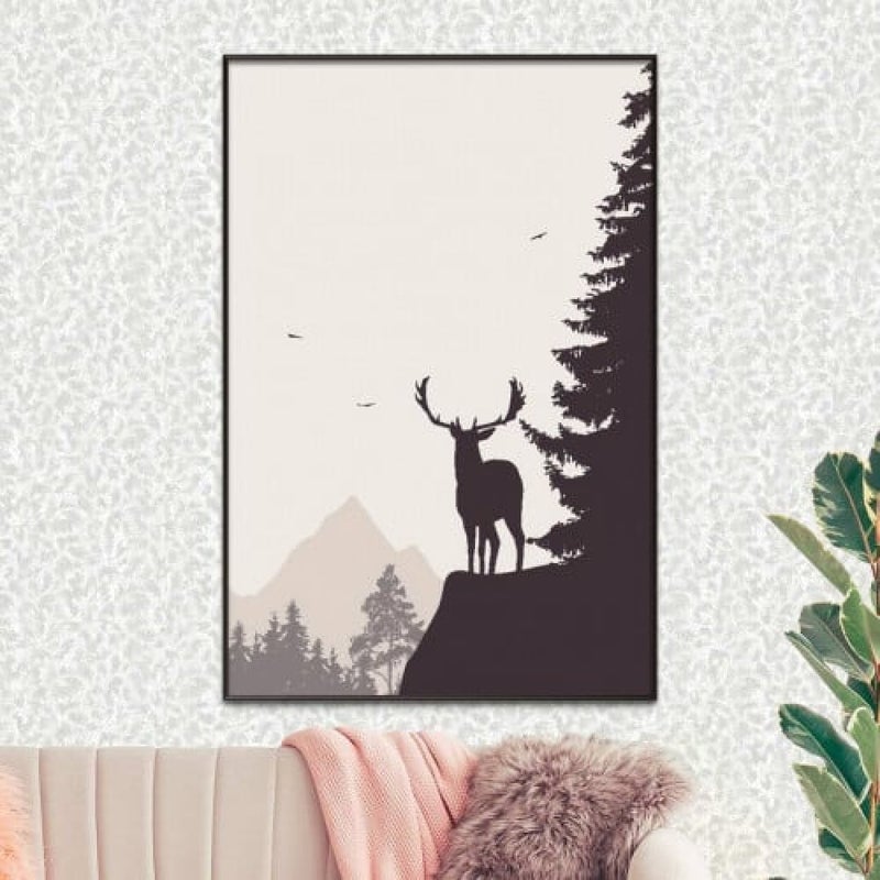 Marktna Modern design canvas print with a hollow frame, size (40×60), one piece - Image 1