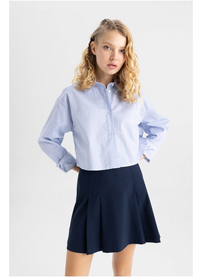 DeFacto - Woman Oversize Fit Shirt Neck Woven Long Sleeve Shirt - Image 1