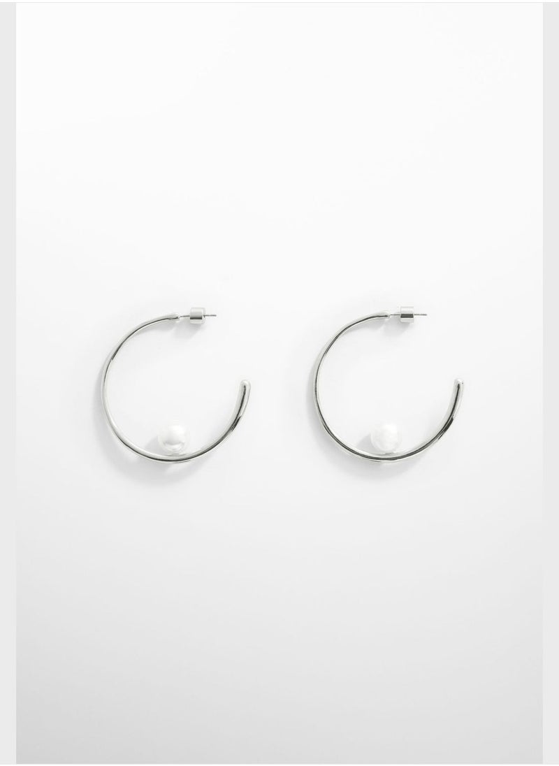 MANGO - Galicia Hoop Earrings - Image 1
