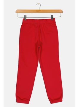 ESPRIT Kids Boy Embroidered Logo Sweatpants, Red  - Image 2