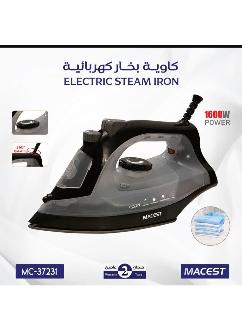 MACEST Steam iron 1600 watts - Image 1