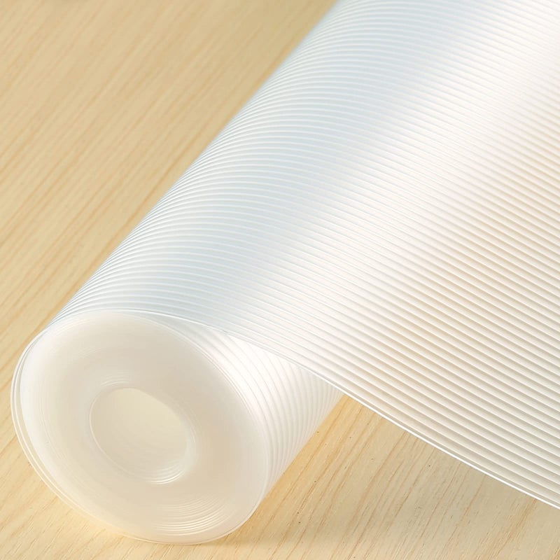 Iwtmm Shelf Liner, Drawer Liner, 12 x 120 Inches Cabinet Liner for Kitchen Cabinets Non-Adhesive Shelf Liners, Waterproof Shelf Paper with Non-Slip, Durable Liners, Clear - Image 1
