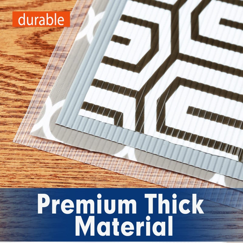 Iwtmm Shelf Liner, Drawer Liner, 12 x 120 Inches Cabinet Liner for Kitchen Cabinets Non-Adhesive Shelf Liners, Waterproof Shelf Paper with Non-Slip, Durable Liners, Clear - Image 5