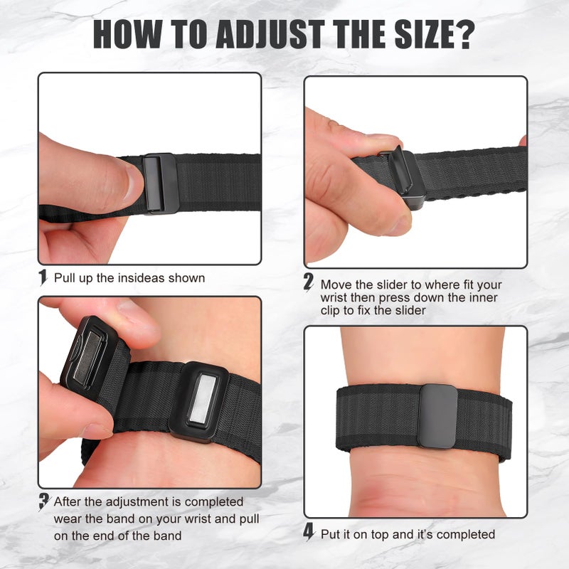 Wowstrap Magnetic Trail Band for Samsung Galaxy Watch Ultra Bands 47mm Men/Women,Lightweight Breathable Soft Fabric Nylon Sport Strap Compatible with Samsung Watch Ultra Band 47 mm Replacement Correa Reloj - Image 2