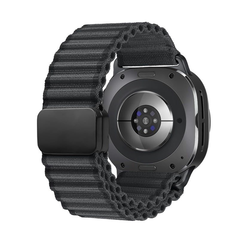 Wowstrap Magnetic Trail Band for Samsung Galaxy Watch Ultra Bands 47mm Men/Women,Lightweight Breathable Soft Fabric Nylon Sport Strap Compatible with Samsung Watch Ultra Band 47 mm Replacement Correa Reloj - Image 1