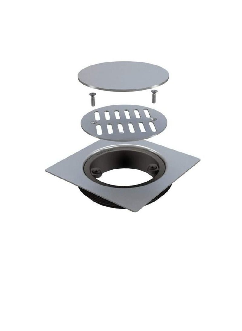 Bonomini Magik-Grid Universal Floor Grid for Multiple Pipe Diameters Stainless Steel Floor Drain 150X150mm Made in Italy - Image 3