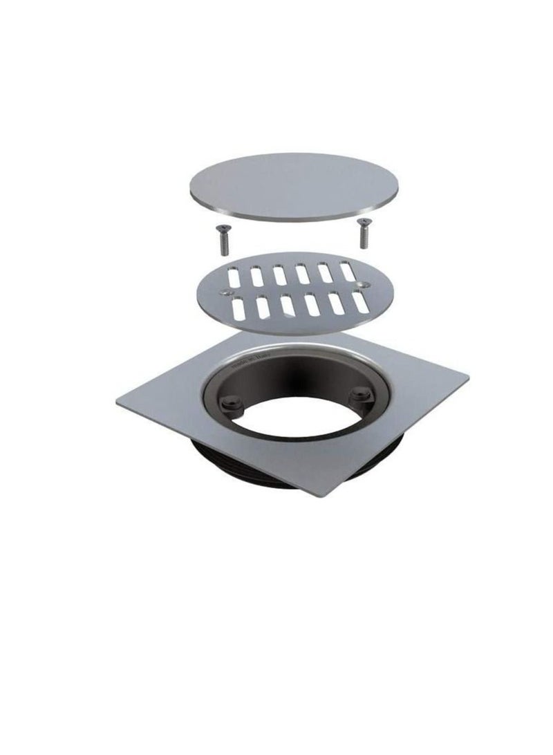 Bonomini Magik-Grid Universal Floor Grid for Multiple Pipe Diameters Stainless Steel Floor Drain 150X150mm Made in Italy - Image 2