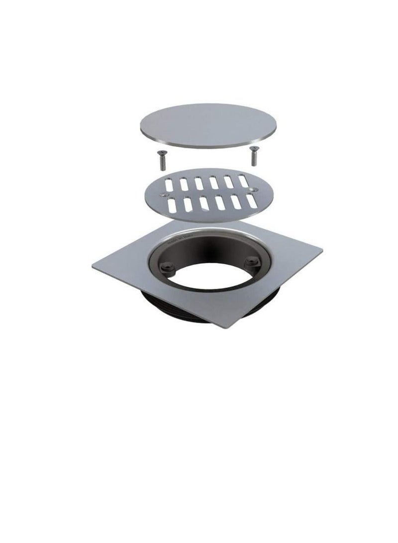 Bonomini Magik-Grid Universal Floor Grid for Multiple Pipe Diameters Stainless Steel Floor Drain 150X150mm Made in Italy - Image 1