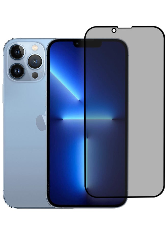 [iPhone 13 Pro Max] Privacy Screen Protector 9H Full Coverage Screen Tempered Glass Anti-Spy Bubble Free Case Friendly Screen Protector