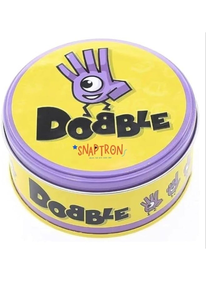 DOBBLE Fast-Paced Matching Card Game for Kids Fun Camping and Travel Game for Families 55 fun Cards Classic Spot-The-Match Game for Boys and Girls - Image 1