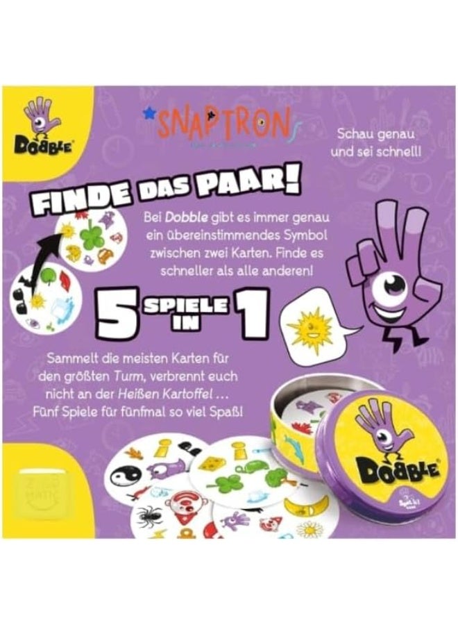 DOBBLE Fast-Paced Matching Card Game for Kids Fun Camping and Travel Game for Families 55 fun Cards Classic Spot-The-Match Game for Boys and Girls - Image 4