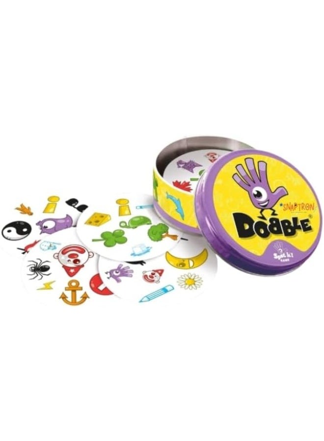 DOBBLE Fast-Paced Matching Card Game for Kids Fun Camping and Travel Game for Families 55 fun Cards Classic Spot-The-Match Game for Boys and Girls - Image 2