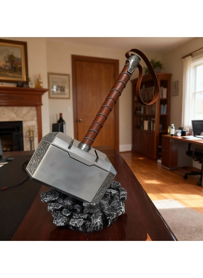 O8.design High-Quality Metal Thor's Hammer Mjolnir Replica (Approx. 4.5kg) | Premium Marvel MCU Collectible Prop for Cosplay & Aesthetic Display - Image 3