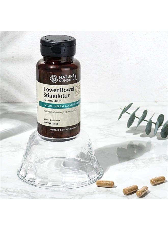 NATURE'S SUNSHINE منبه الأمعاء السفلية - يساعد في تخفيف الإمساك - تنظيف وديتوكس القولون بمكونات عشبية طبيعية - 25 حصة - 100 كبسولة - Image 2