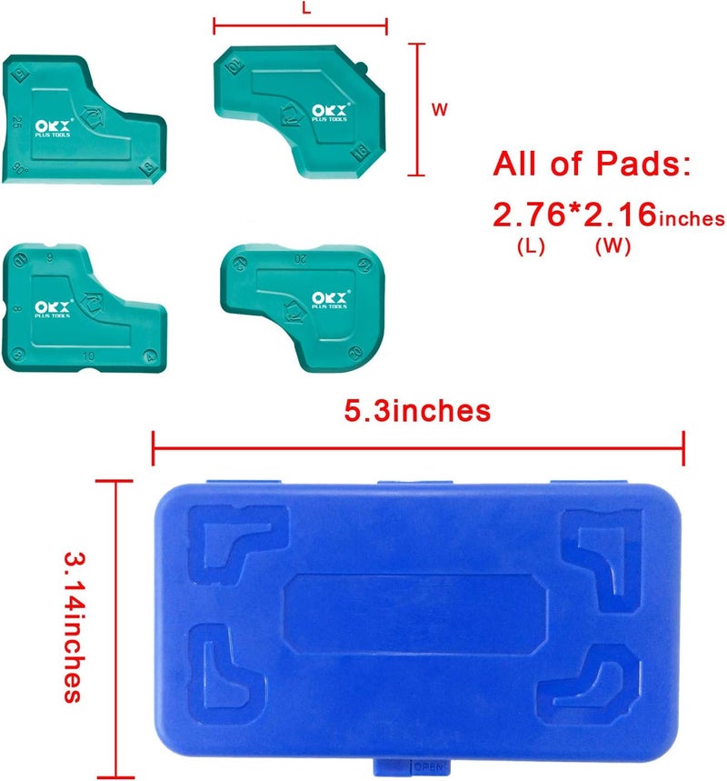 ORX PLUS TOOLS ORXPLUS Tools 4 Pieces Caulking Tool Kit Silicone Sealant Finishing Tool for Silicone Sealant Grout Finishing Sealing, Green (Pack of 2) - Image 3