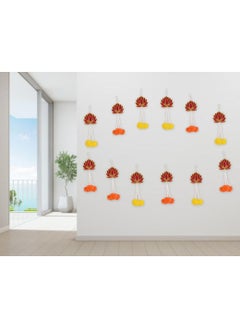 Generic JH Gallery Handmade Lotus Artificial Flower Wall and Door Hanging - Home Decor | Pooja Decor | Diwali Decor | Wedding and All Festival Decor | Decorative Pooja Room Temple Decoration (Pack of 12)  - Image 2