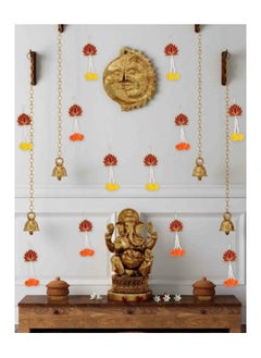 Generic JH Gallery Handmade Lotus Artificial Flower Wall and Door Hanging - Home Decor | Pooja Decor | Diwali Decor | Wedding and All Festival Decor | Decorative Pooja Room Temple Decoration (Pack of 12)  - Image 4