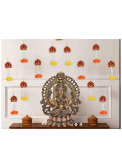 Generic JH Gallery Handmade Lotus Artificial Flower Wall and Door Hanging - Home Decor | Pooja Decor | Diwali Decor | Wedding and All Festival Decor | Decorative Pooja Room Temple Decoration (Pack of 12)  - Image 5