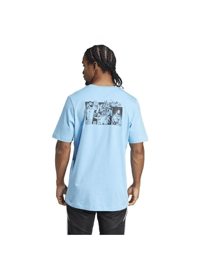 Adidas  messi icon men graphic t-shirt for Men | Best Price UAE