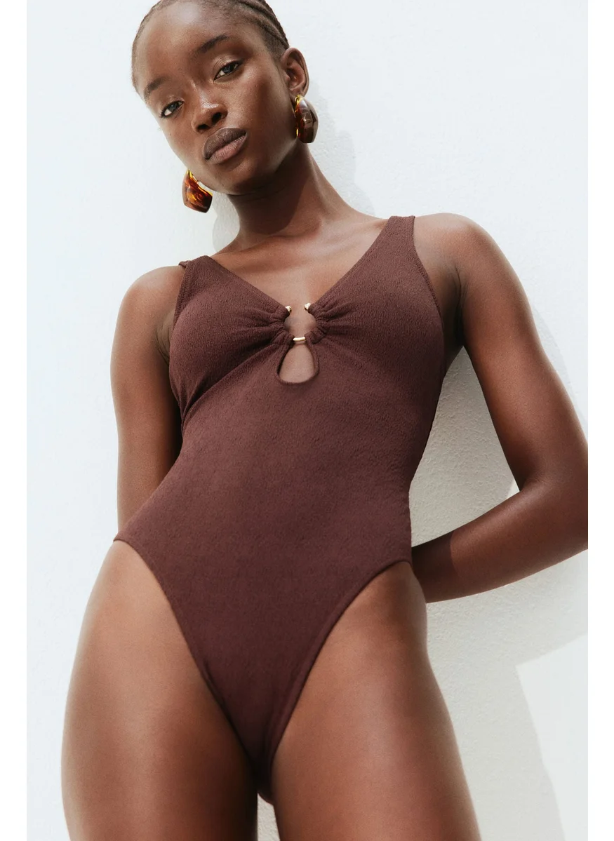 H&M Padded-Cup High Leg Swimsuit