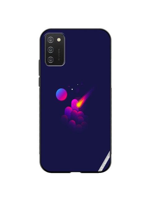 Protective Case Cover For Samsung Galaxy A02s Space Minimalist Design Multicolour