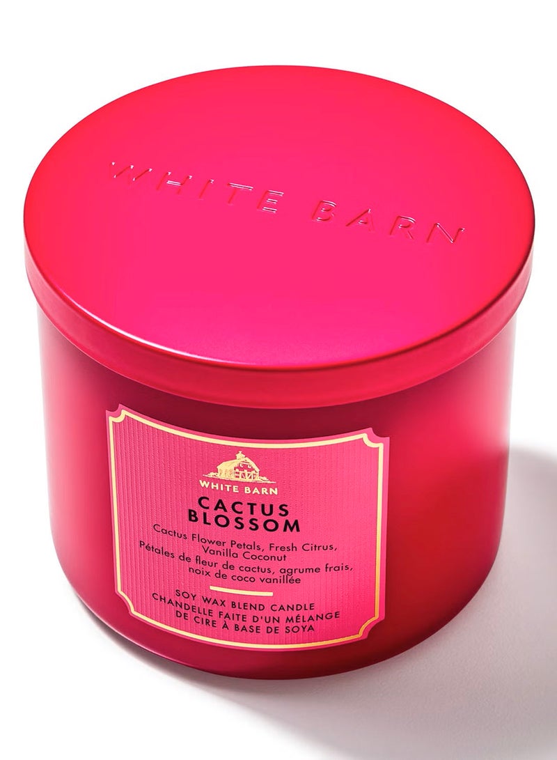 Bath & Body Works شمعة كاكتوس بلوسوم ذات 3 فتائل - Image 2