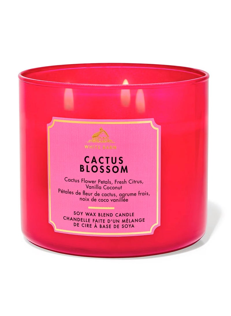 Bath & Body Works شمعة كاكتوس بلوسوم ذات 3 فتائل - Image 1