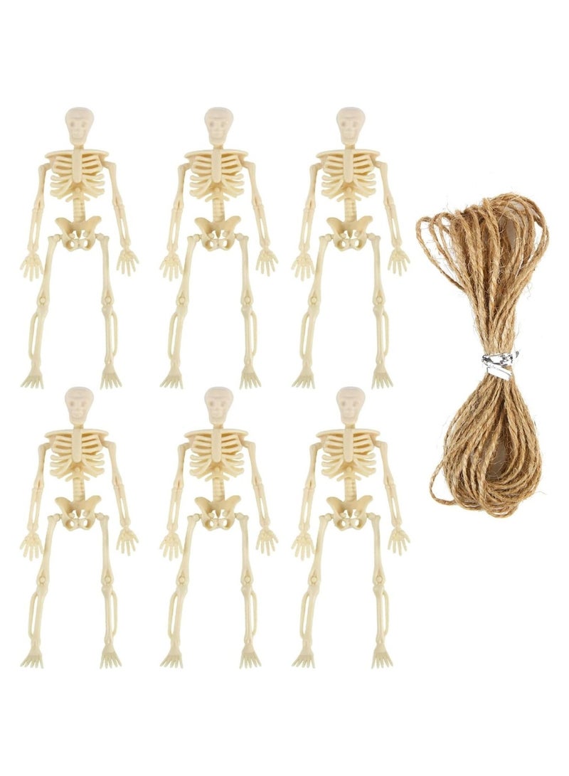 Skeletons for Halloween Decor,  Mini Skeleton Figurines Small Skeleton Halloween Decoration for Haunted House Accessories Party Favors  - Image 5