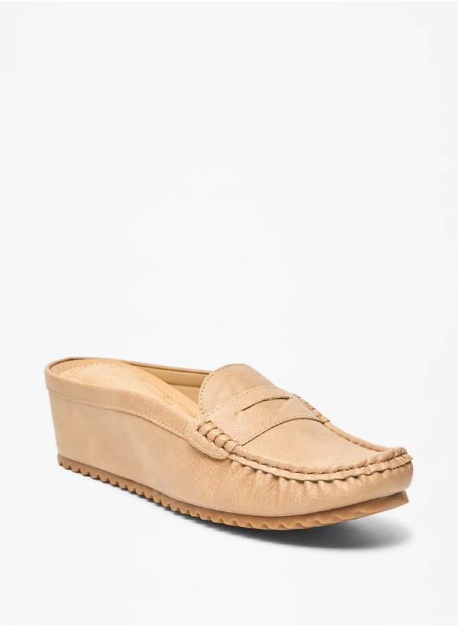 Le Confort - Women's Solid Slip-On Flatform Loafers - Image 1