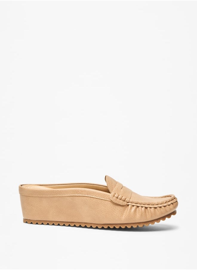 Le Confort - Women's Solid Slip-On Flatform Loafers - Image 1
