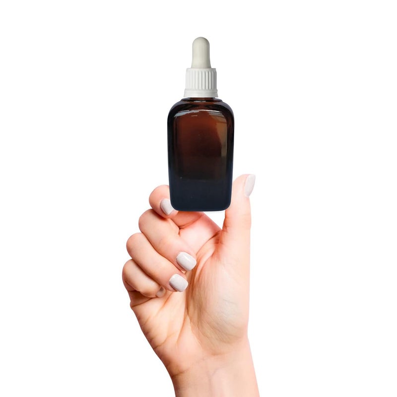 Devinez (Pack of 4) Multipurpose Refillable Amber Square Shape Glass Bottle, 30 ml with White Glass Dropper for Cosmetics, Serum, Essential Oils, Blends, Skin Care, Travel, Toners & DIY - Image 2