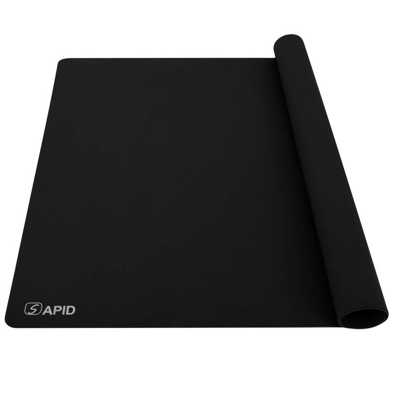 Sapid Extra Large Silicone Sheet for Crafts, Thick Silicone Jewelry Casting Mats, Nonstick Nonslip Silicon Mat for Epoxy Resin, Art Painting, Heat- Resistance Counter Mat (20"Ã—27.9", Black) - Image 1