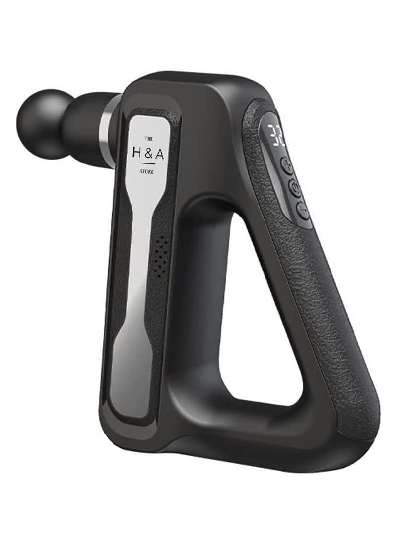 SNW Athletes Deep Tissue Massage Gun, Handheld Portable Rechargeable, 8 heads, 32 speeds settings, long lasting battery, with charger, with carry case, up to 3200 percussion per minute  - Image 1