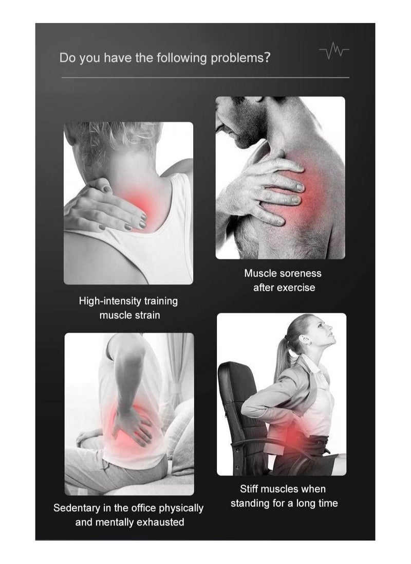 SNW Athletes Deep Tissue Massage Gun, Handheld Portable Rechargeable, 8 heads, 32 speeds settings, long lasting battery, with charger, with carry case, up to 3200 percussion per minute  - Image 5