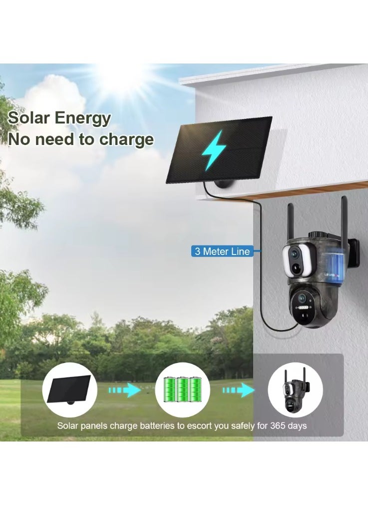 LS Vision Binocular Solar Camera Wifi Monitoring 4G Wireless Mobile Phone Monitoring Night Vision HD Camouflage Camera  - Image 4