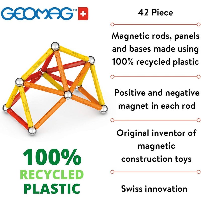 جيوماغ ألقضبان المغناطيسية التعليمية الكلاسيكية 42 قطعة - 271 - Image 4