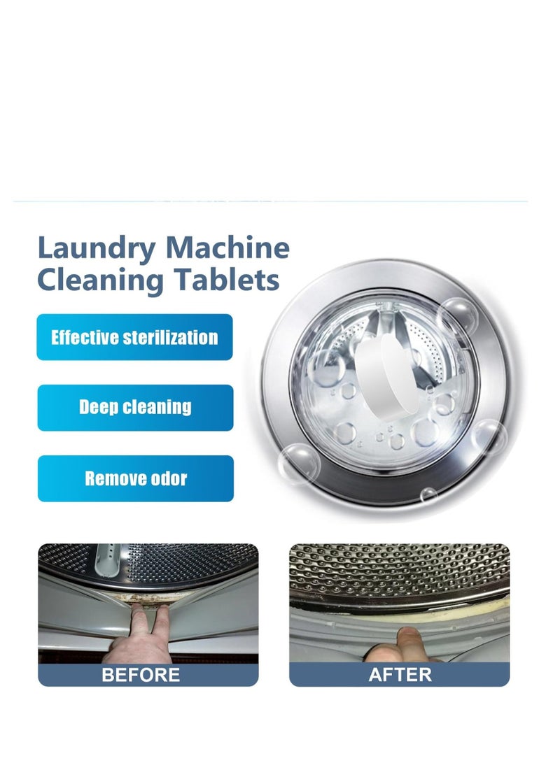 New Washing Machine Cleaner Tablets, Deep Clean Front Loader & Top Load Washer, 12 Pcs Professional Grade Washer Machine Cleaner Deodorizer for Removing Build-up 12 pieces  - Image 5