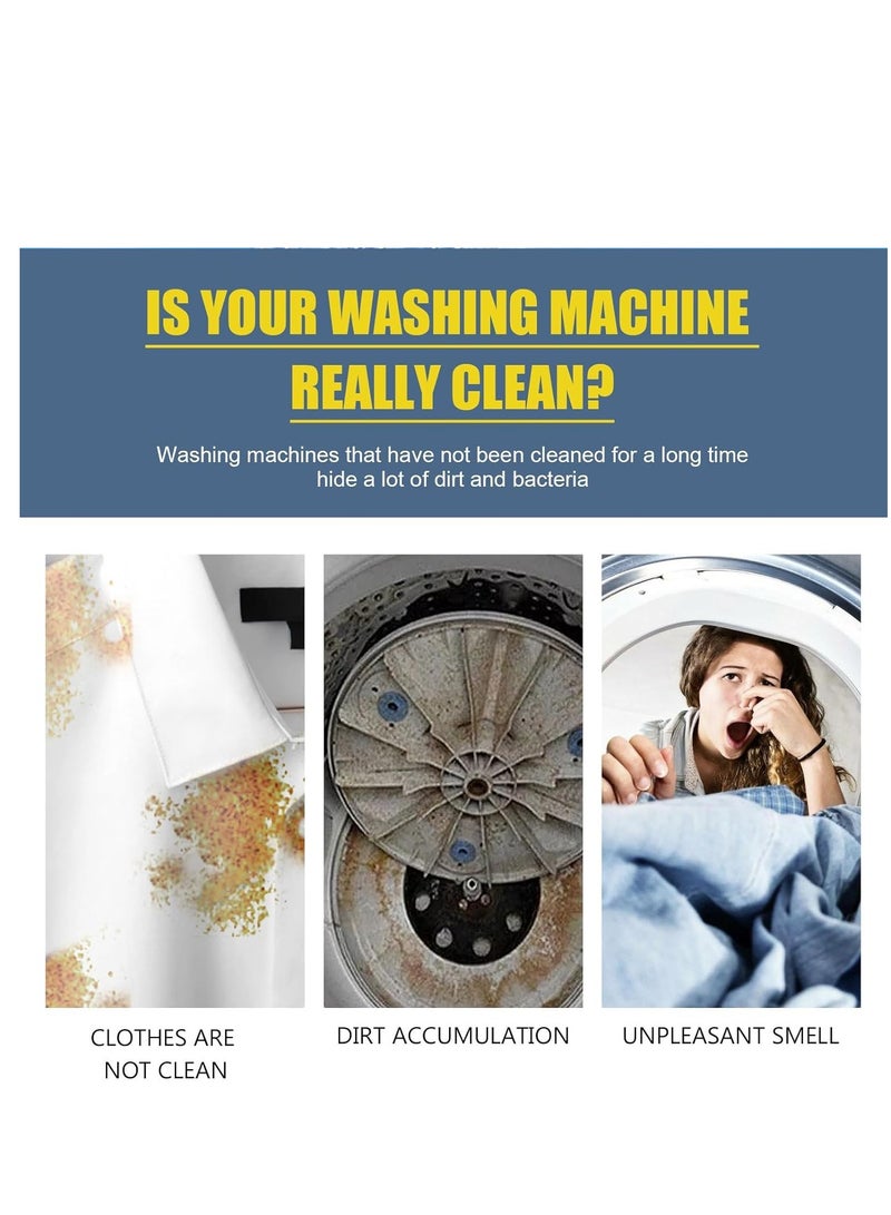 New Washing Machine Cleaner Tablets, Deep Clean Front Loader & Top Load Washer, 12 Pcs Professional Grade Washer Machine Cleaner Deodorizer for Removing Build-up 12 pieces  - Image 3